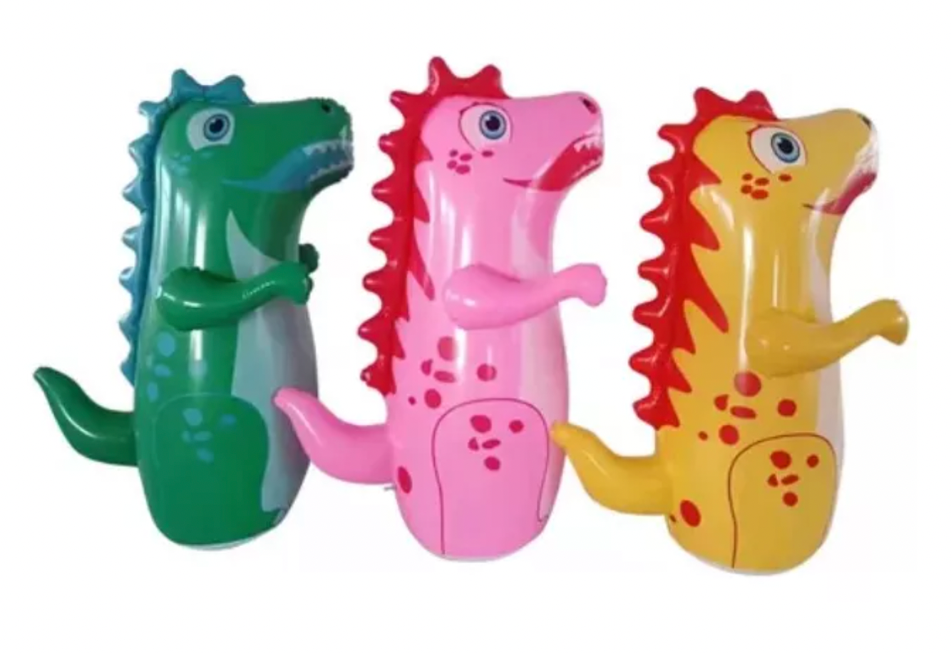 Mono Porfiado Inflable Dinosaurio JUEGO